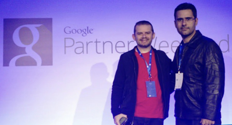 Robertson Freitas e Felipe Martins no evento Google Partner Weekend em São Paulo